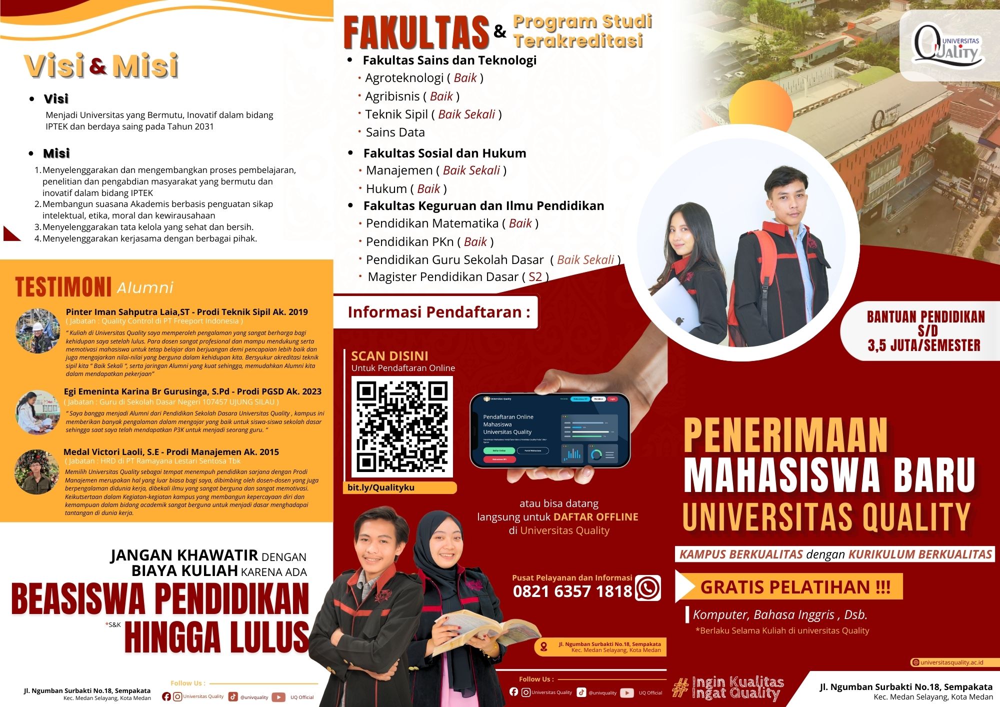 Brosur PMB Universitas Quality